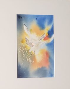 peinture aquarelle animaux oiseaux mouettes