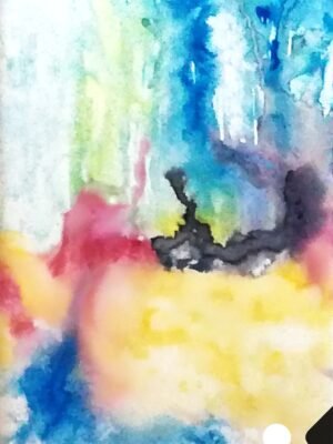Yupo aquarelle abstrait