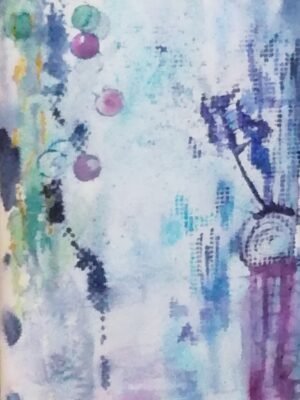 Aquarelle et texture 30x40 cm