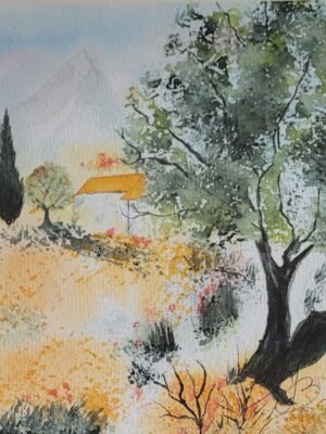 Aquarelle - C'est encore l'été- 30x40cm