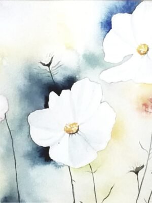 Aquarelle - Fleurs des Champs 30x40 cm