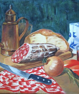 Huile - Saucisson 30x40 cm