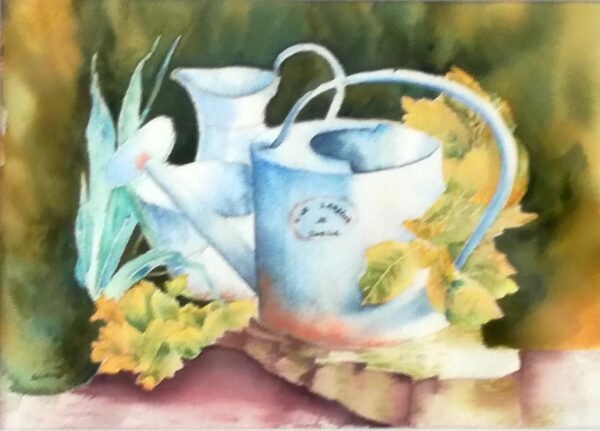 Aquarelle - le Jardin de Joëlle 30x40 cm Aquarelle-le Jardin de Joëlle 30x40 cm