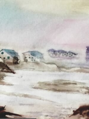 Aquarelle-Paysage breton 30x40 cm