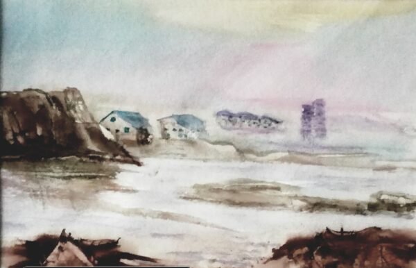 Aquarelle - Paysage breton 30x40 cm Aquarelle-Paysage breton 30x40 cm