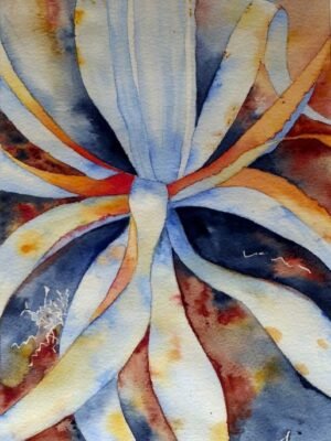 Aquarelle Succulente- 30x40cm