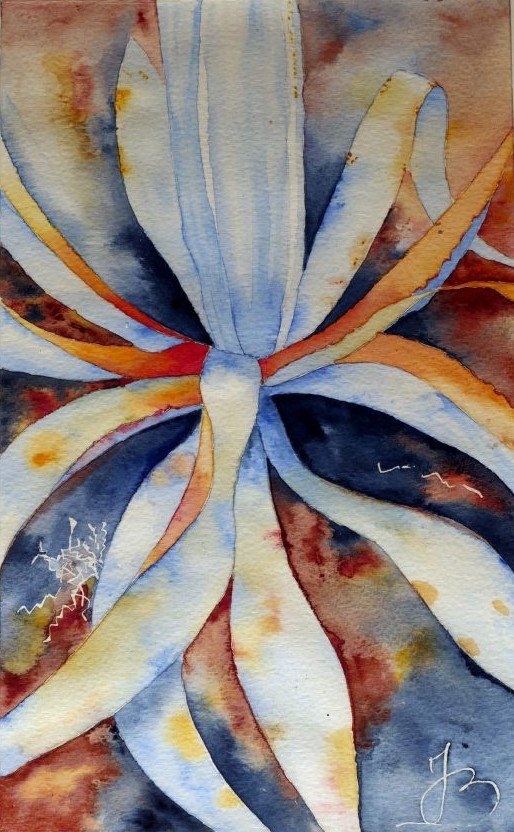 Aquarelle Succulente- 30x40cm Aquarelle Succulente- 30x40cm